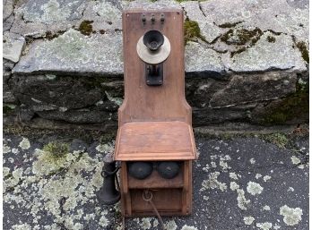 Late 19th C. Kellogg Wall Telephone- Type 85 A