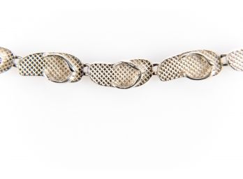 Sterling Silver Thong Slipper Bracelet