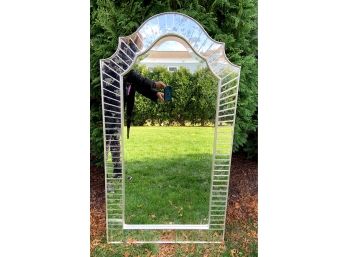 Mirror With Antiqued Mirror Surround