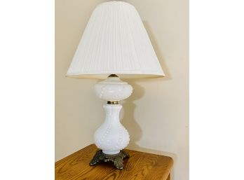 Elegant Milk Glass Lamp