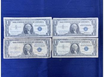 4 - $1.00 Silver Certificates