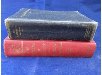 Book Lot Of 3: The Outline Of History, Bluejackets Manual, Worlds War Events Vol.1