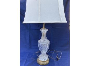 Vintage Cut Glass Lamp