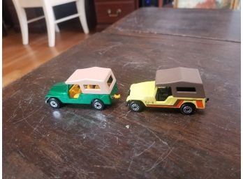 Pair Of Vintage 1977 Matchbox Jeeps – Both Are In Pristine Condition!