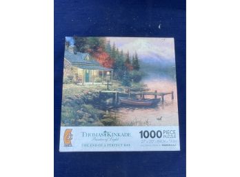 Unopened  Thomas Kinkade Puzzle  The End To A Perfect Day.