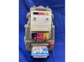 Vintage 1978 Mego Corp. 2-xL Talking Robot Plays 8 Track Tapes