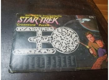 1976 Star Trek Incredible Intergalactic Crossword Puzzles New In Sealed Package- By Running Press