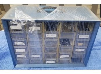 Nuts, Bolts & Screws 30 Drawer Organizer - Partially Full