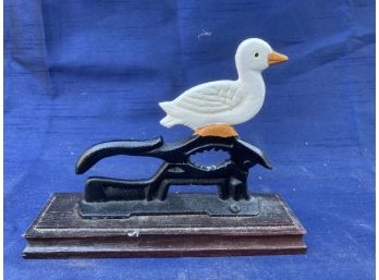 Cool Cast Iron Duck Not Cracker Mounted On A Board
