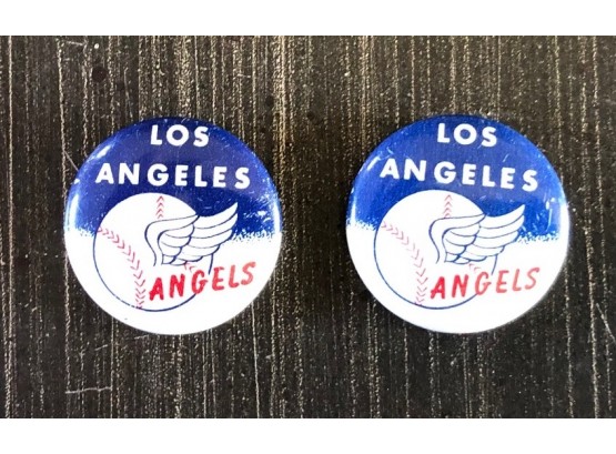 Pair Of 1963 Los Angeles Angels Pins