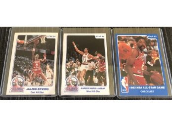 Incredible Lot Of STAR Co. Hall Of Famers: Magic, Erving, Kareem & The Iceman