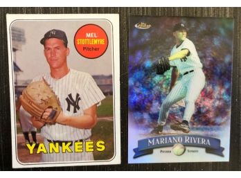 Lot Of 10 Yankees W. 1969 Mel Stottlemyre And Mariano Rivera