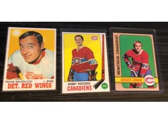 Lot Of 3 Early 70s Hockey Greats