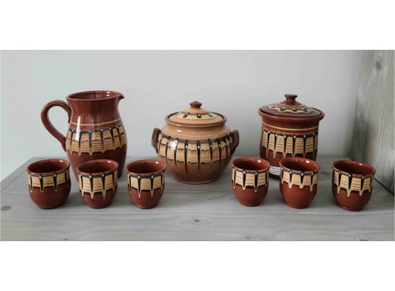 Pottery Lot, Made In Bulgaria, 11 Pcs, Never Used