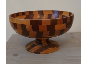 Wooden Bowl Pedestal