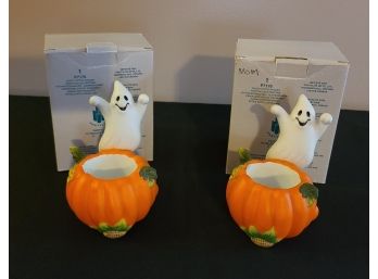 Partylite Ghost Votive Holders, Set Of 2