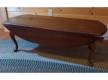 Vintage Coffee Table By Mersman, Queen Anne Legs Antique