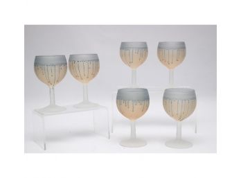Set Of Six French Cocktail Glasses
