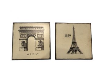 Two French Decorative Wall Art