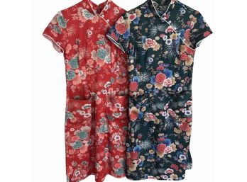 Two Chinese Dresses   - Fits Like A Current Size 8