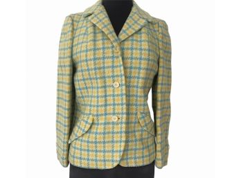Vintage Yellow Houndstooth Suit