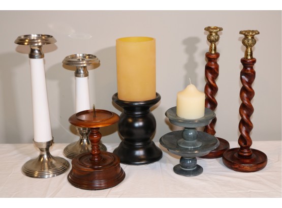 Candlesticks Collection - 9 Pieces Total