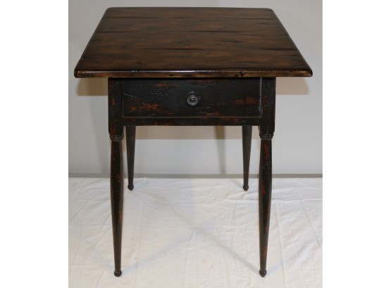 Rustic American Painted Lamp Table