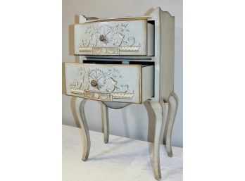 Ardley Hall Louis XIV Style Painted Two Drawer Stand