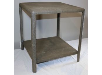 Gabby Home Faux Shagreen Accent Table