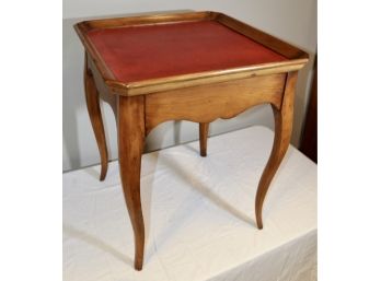 Leather Topped Occasional Table