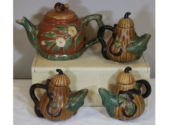Four Decorative Teapots