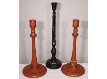 Three Candlesticks Incl. Jeanne Reed