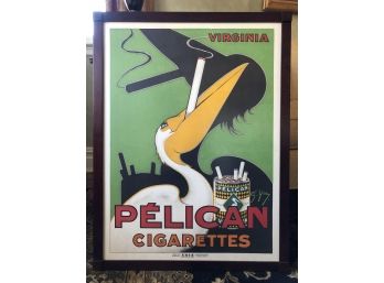French Pelican Cigarettes Framed Print, 25 1/4x33'