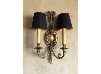 Set Of 2 Victorian Style Brass Sconces, 16'