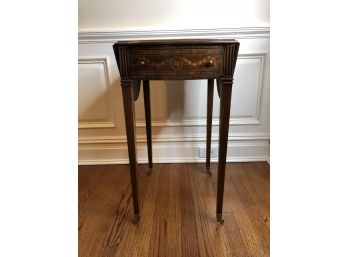Traditional Maitland Smith Adam Style, Highly Inlaid Pembroke Table