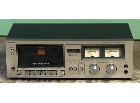 Vintage Toshiba Stereo Cassette Deck PC-X10