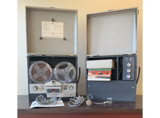 Vintage Reel To Reel Tape Recorder By The Voice Of Music Tape O Matic