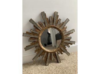 Modern Luxe Sunburst Hanging Mirror