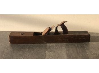 Large Antique Wooden Plane Carpentry Tool
