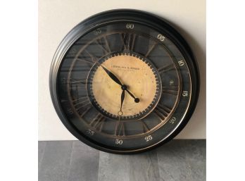 Sterling & Noble Large Roman Numeral Wall Clock