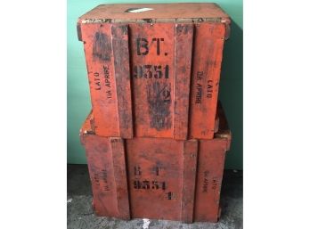 1920s Shipping Crates Originally From New Haven CT