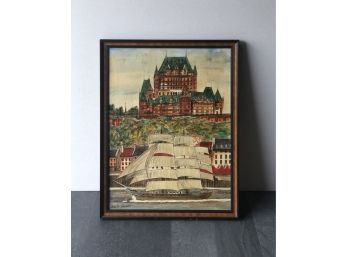 1984 Quebec Lachaussee Canvas Painting