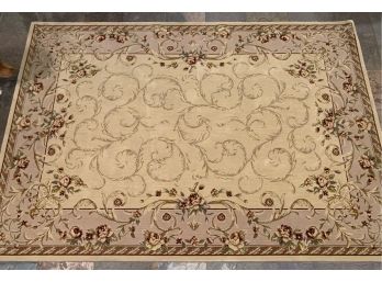 Nourison Grand Chalet Wool And Lucelle Carpet, 5’3” X 7’9”