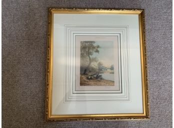 Custom Framed Antique Etching, Circa 1910 Signed In Pencil By Paul Hubert Lepage (Belgian, 1868-1964)