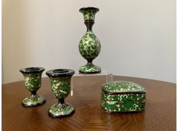 Hand Painted Papier-mache Collection, Purchased In India