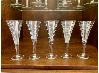 Set Of Five Mikasa Cordial Glasses