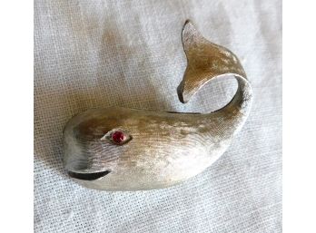 Smiling WHALE PIN By 'JJ'