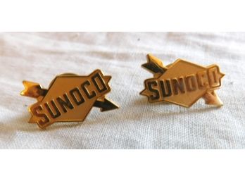 TWO Vintage 'SUNOCO' Lapel Pins