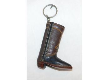 Leather COWBOY BOOT Keychain