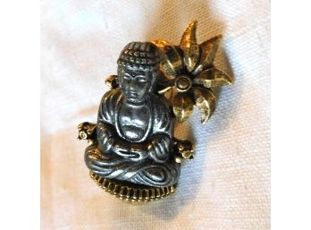 Buddha Pin, Screw Back By 'ART'